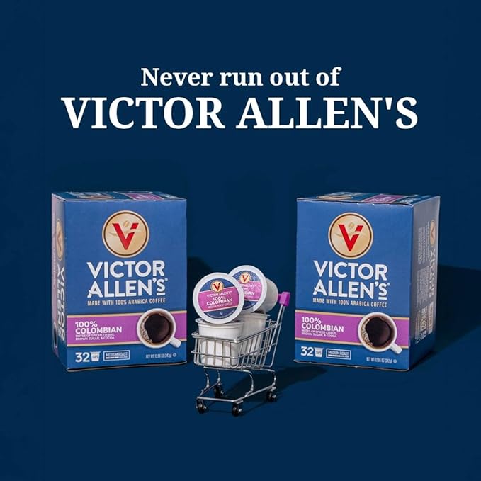 Victor Allen's Coffee White Chocolate Caramel Flavored Cappuccino,Serve Cups for Keurig K-Cup Brewers,42 Count (Pack of 2)
