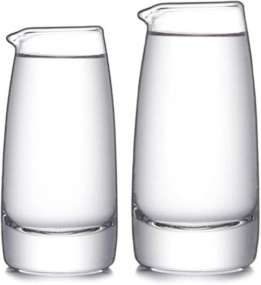 2pcs Glass Creamer Pitcher Scale Sauce Serving Pitcher Milk Jug Creamer Jug-100ml/150ml