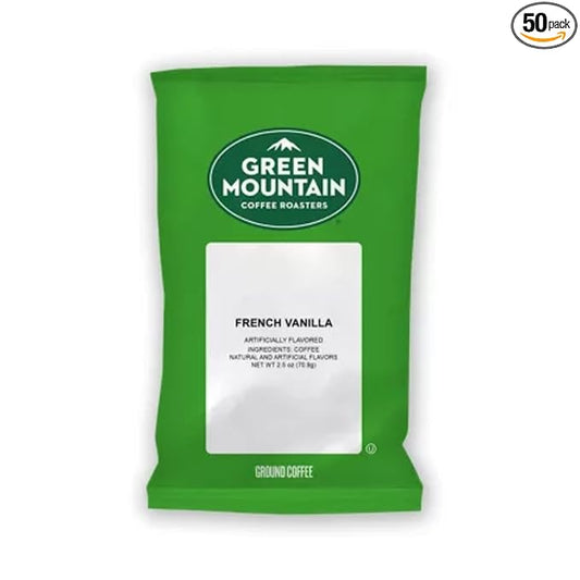 Green Mountain Coffee Roasters French Vanilla, Keurig Fractional Packs, 50 Count, 2.2 oz.