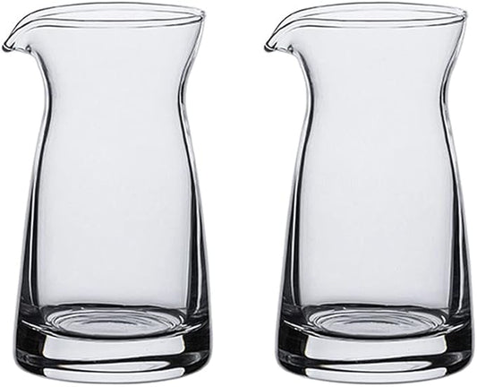 2pcs Glass Creamer Pitcher Sauce Serving Pitcher Milk Creamer Jug,100ml