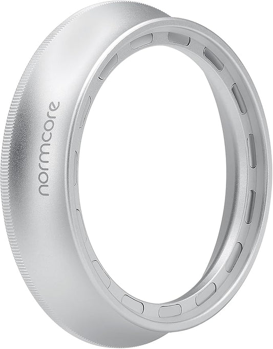 Normcore 58mm Espresso Dosing Funnel V2, Magnetic Dosing Ring, 18mm Anodized Aluminum with 15 Neodymium Fit 58 mm Bottomless Portafilter, Silver