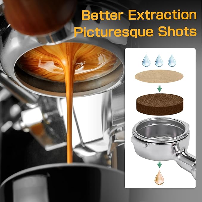 600pcs Espresso Filter Paper for CASABREWS Ultra Espresso Machine, Portafilter Filter Disposable Puck Screen for Flair Espresso Coffee Maker, 58mm