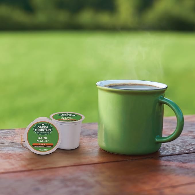 Green Mountain Coffee Roasters Dark Magic Decaf Keurig Single-Serve K-Cup pods, Dark Roast Coffee, 72 Count