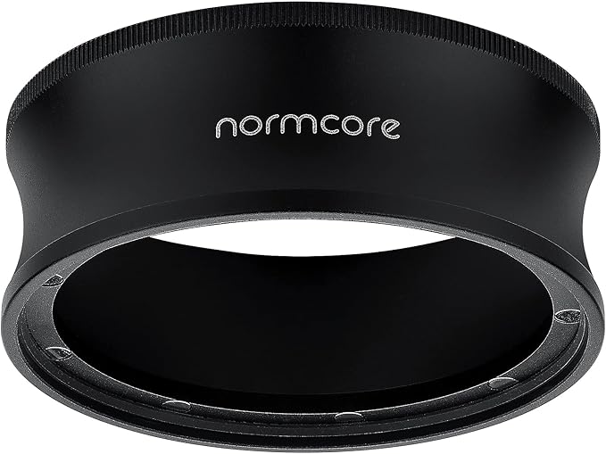 Normcore 54mm Magnetic Dosing Funnel V2, Espresso Coffee Dosing Ring, 28mm Anodized Aluminum with 9 Neodymium Magnets Fits 54mm Breville Portafilter, Black